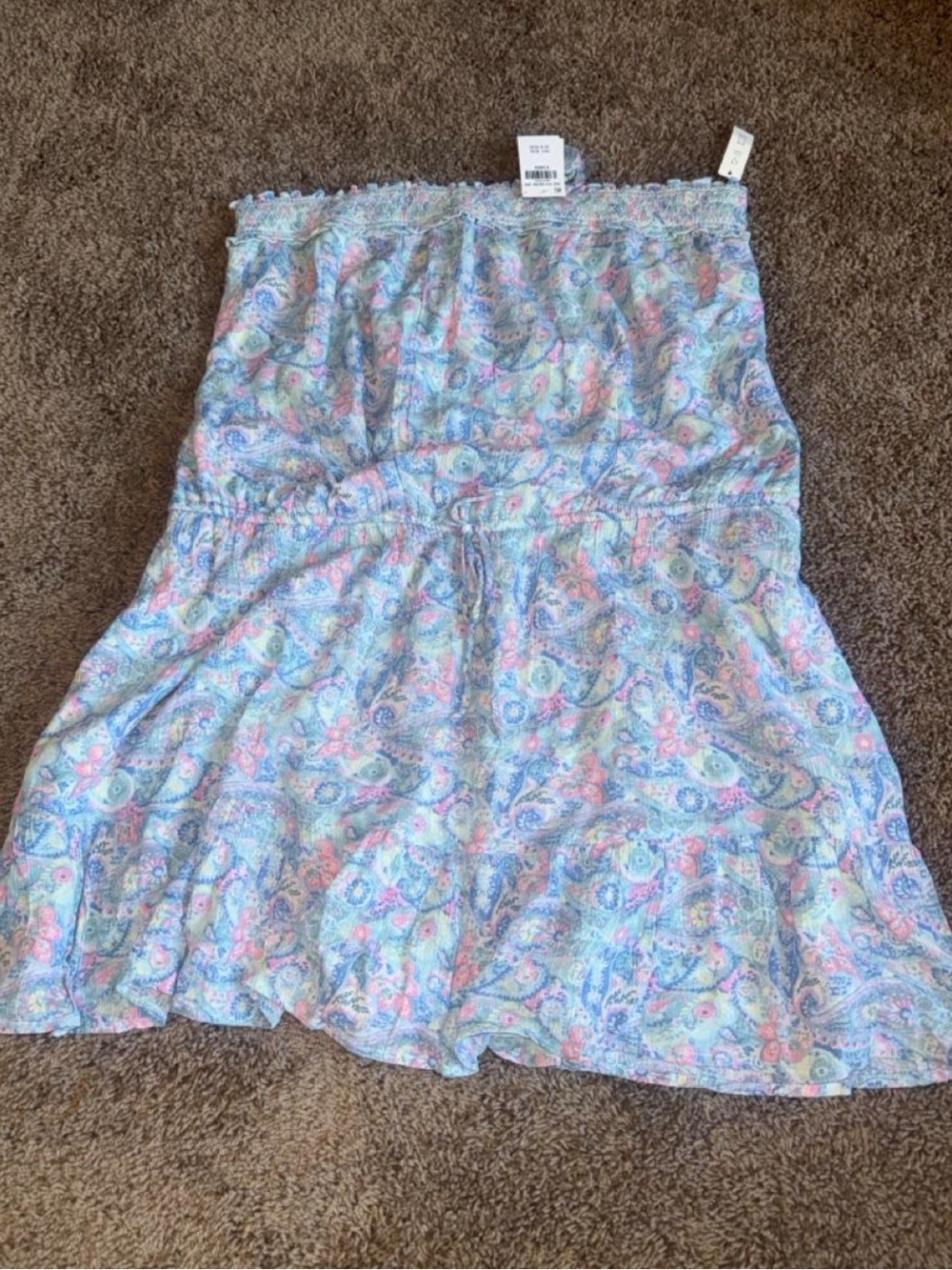 NWT Hollister blue and pink paisley print mini dress